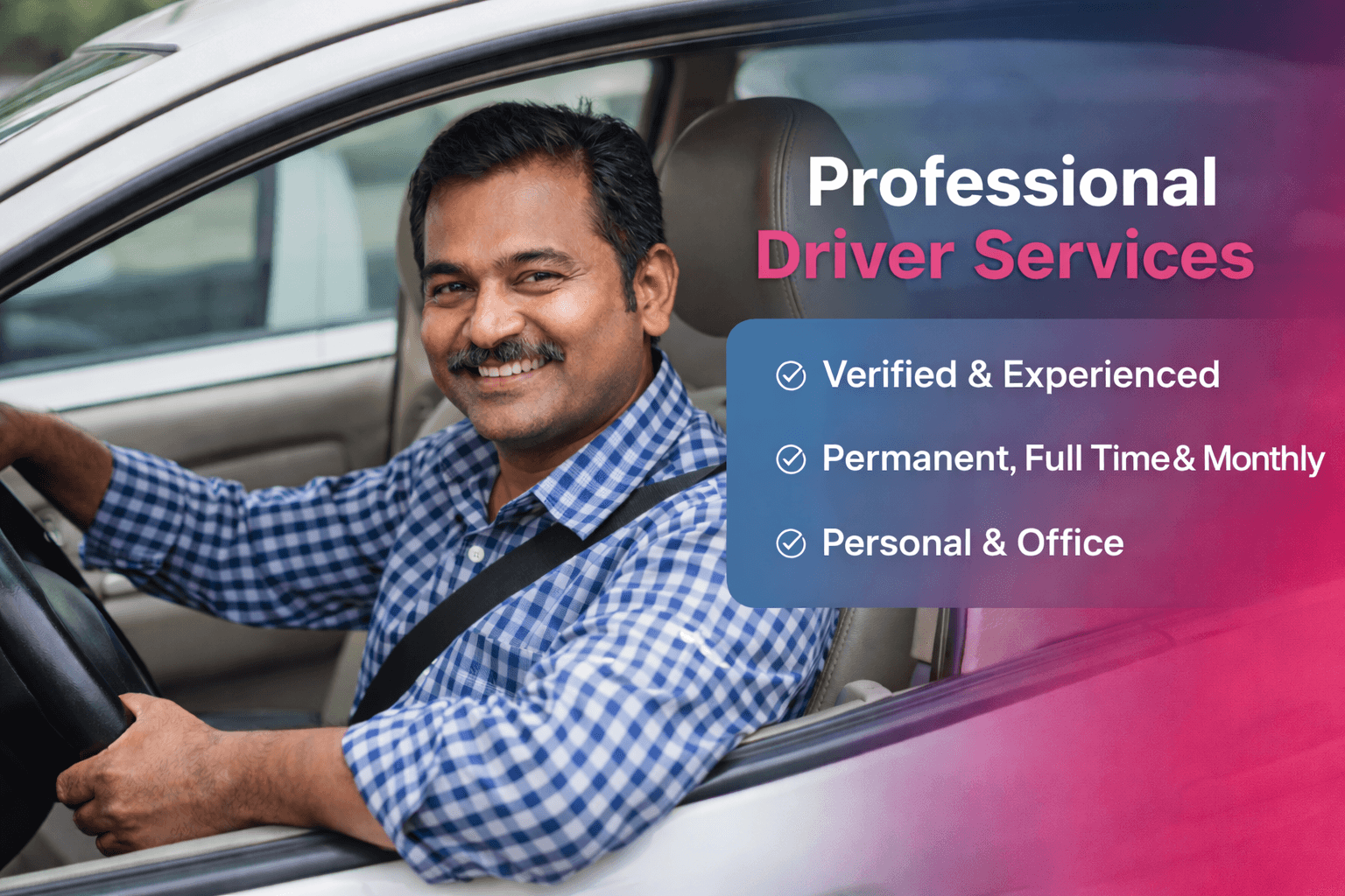 Professional Driver Services in Hyderabad